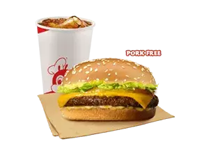 Amazing Aloha Champ Jr. w/o Bacon w/ & Drink

